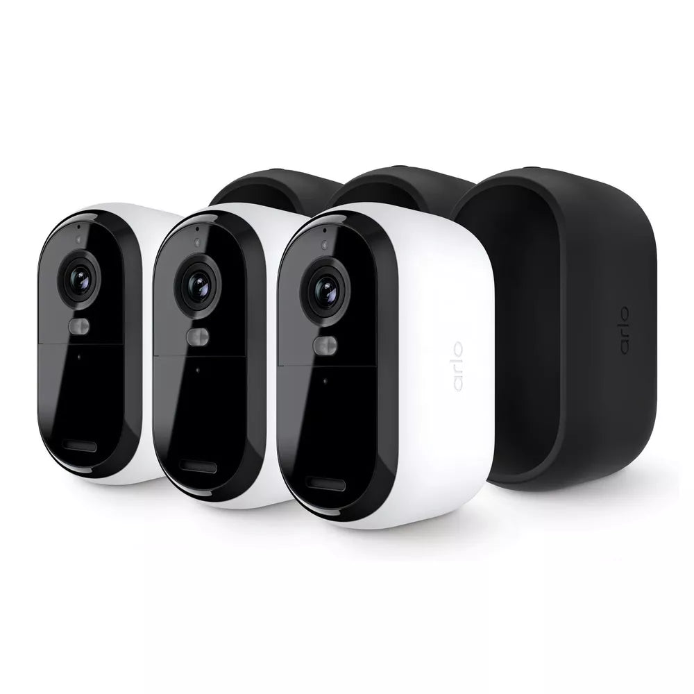 Arlo Essential 2K (2nd Generation) Security Camera – White (3 Pack)