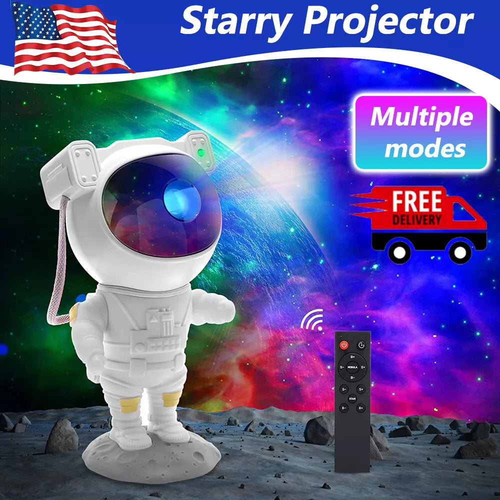 Astronaut Projector Galaxy Starry Sky Night Light Ocean Star LED Lamp Remote