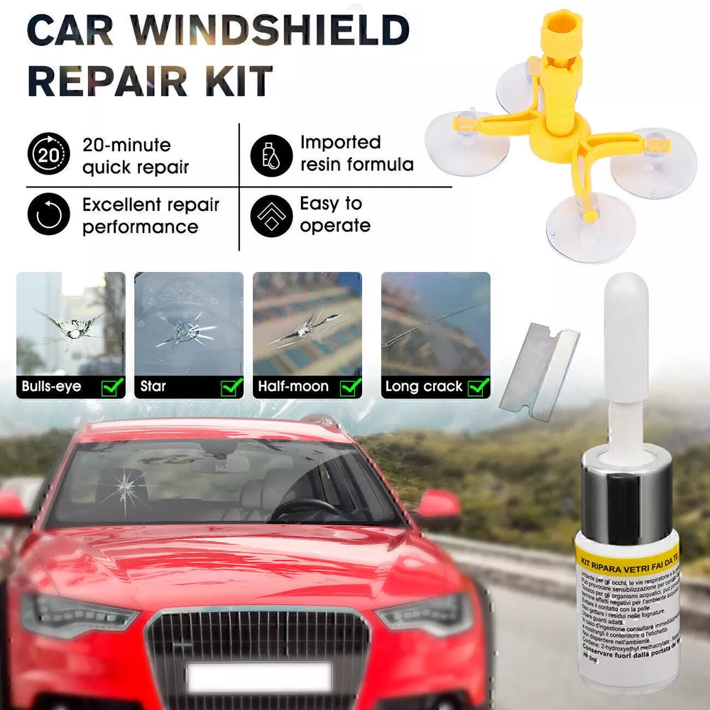 Auto Glass Nano Repair Fluid Car Windshield Resin Scratch Crack Fix Tool