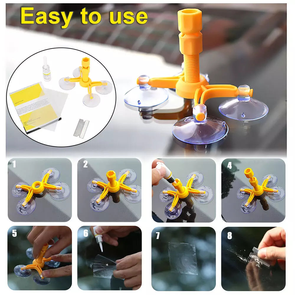 Auto Glass Nano Repair Fluid Car Windshield Resin Scratch Crack Fix Tool