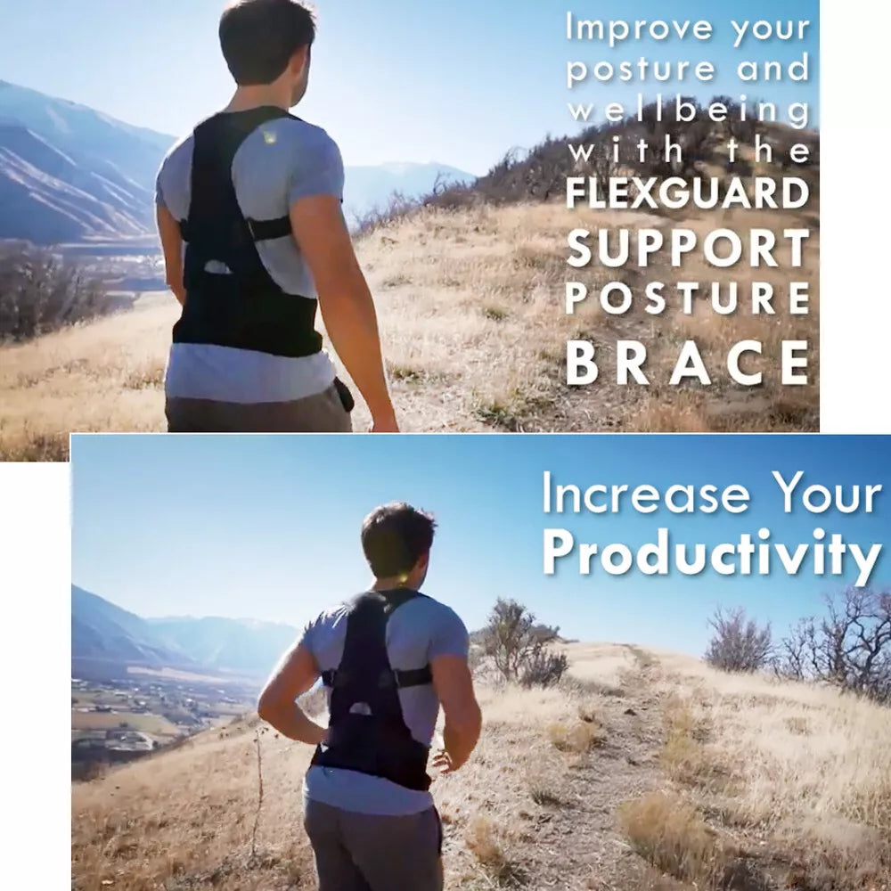 Back Posture Magnetic Shoulder Corrector Support Brace Belt Therapy Men Women US