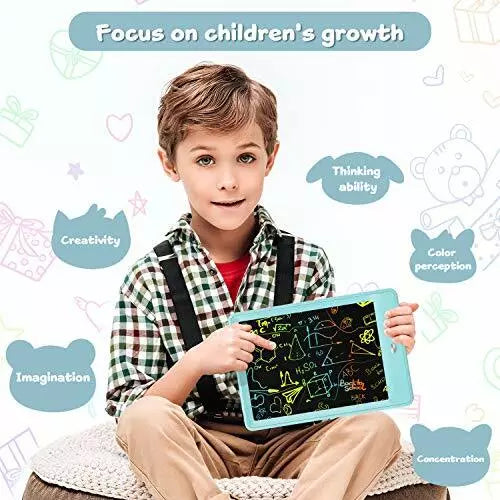 Bravokids Toys for 3-6 Years Old Girls Boys, LCD Writing Tablet 10 Inch