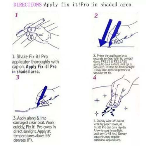 CAR SCRATCH REMOVER MAGIC PEN FOR ANY CAR VEHICLE PAINTWORK FILLER SEALER