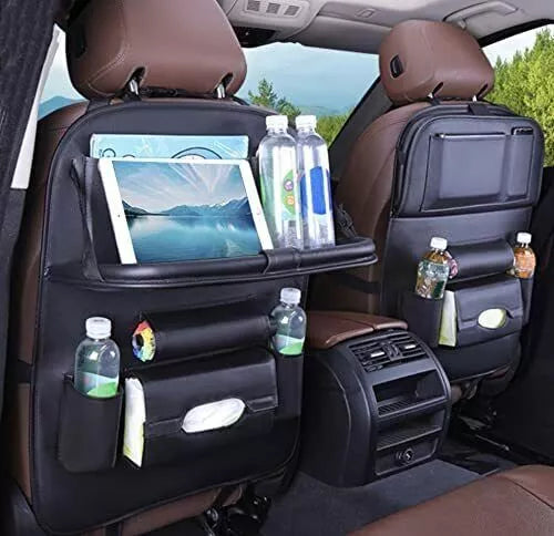 Car Cargo PU Leather Storage Bag Back seat Storage Organizer Bag for SUV Truck