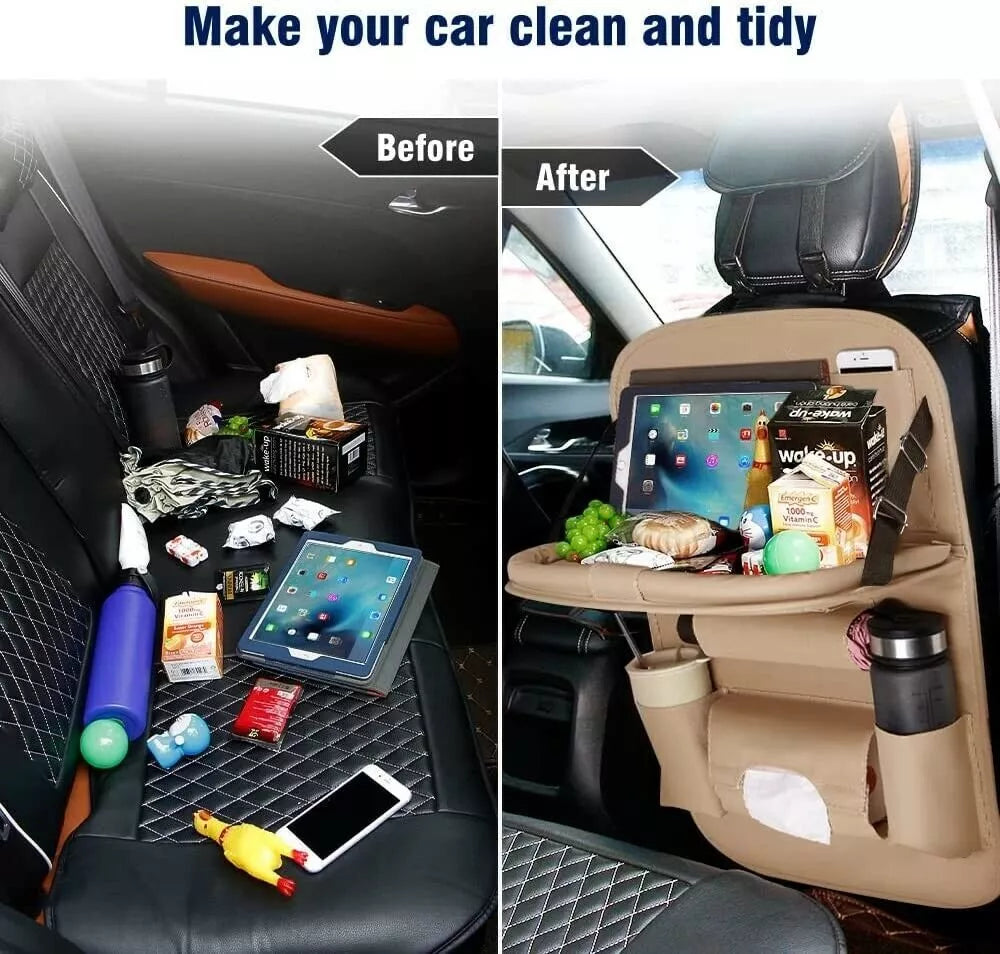 Car Cargo PU Leather Storage Bag Back seat Storage Organizer Bag for SUV Truck