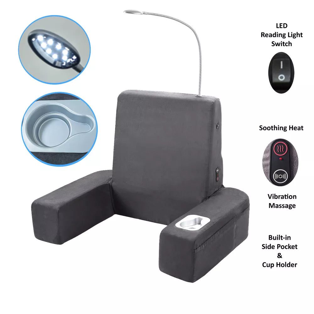 Carepeutic Back Rest Bed Lounger with Heated Comfort Massage KH265-V02