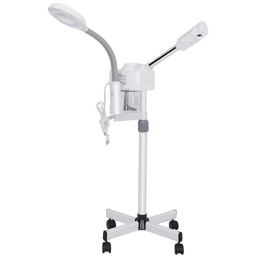 Facial Steamer Pro 2 in 1 5X Magnifying Lamp Hot Ozone Machine Spa Salon Beauty