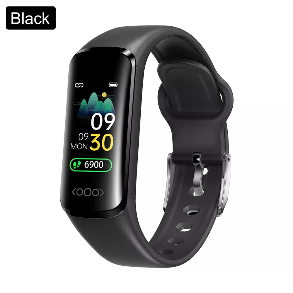 Fitness Activity Tracker Body Temperature Heart Rate Sport Fit@bit Smart Watch