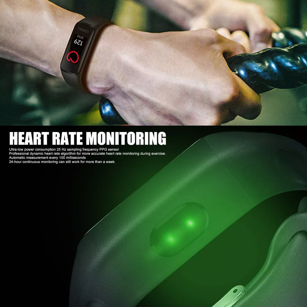 Fitness Activity Tracker Body Temperature Heart Rate Sport Fit@bit Smart Watch