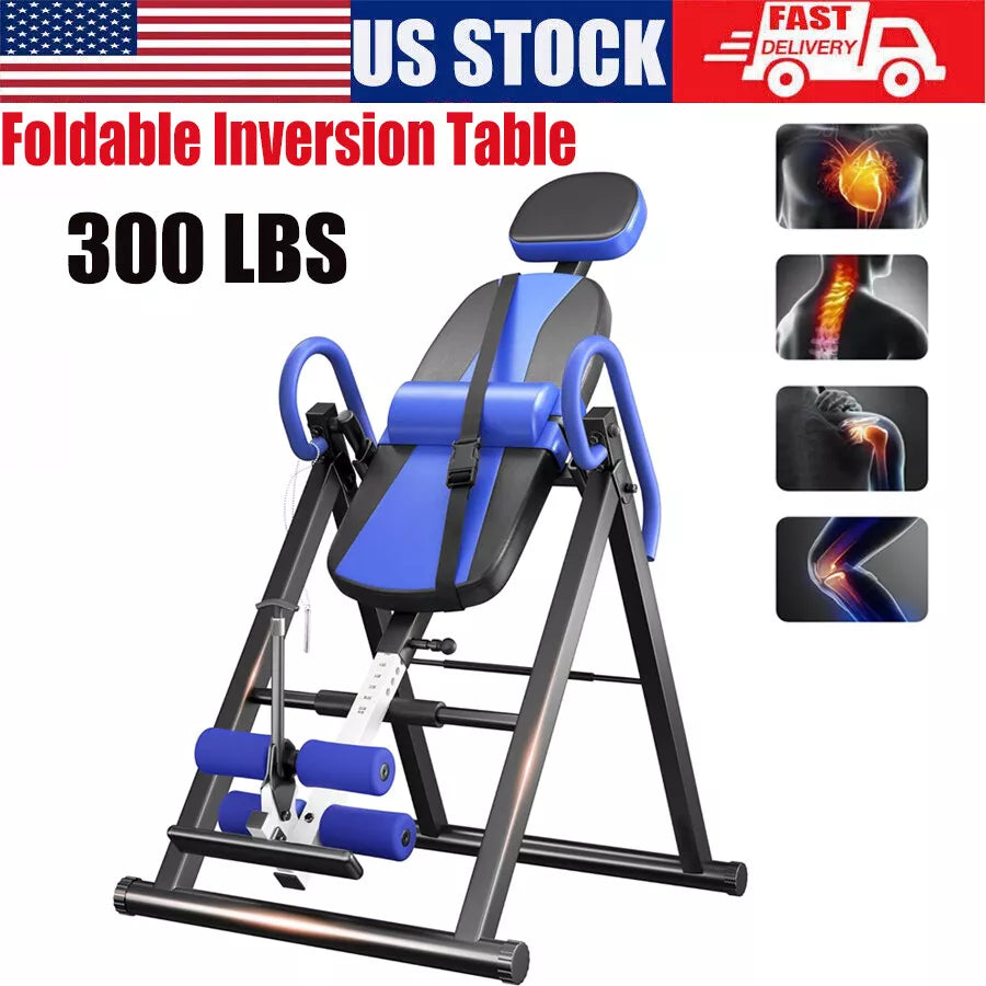 Foldable Inversion Table for Back Pain Relief Heavy Duty Back Stretcher Machine