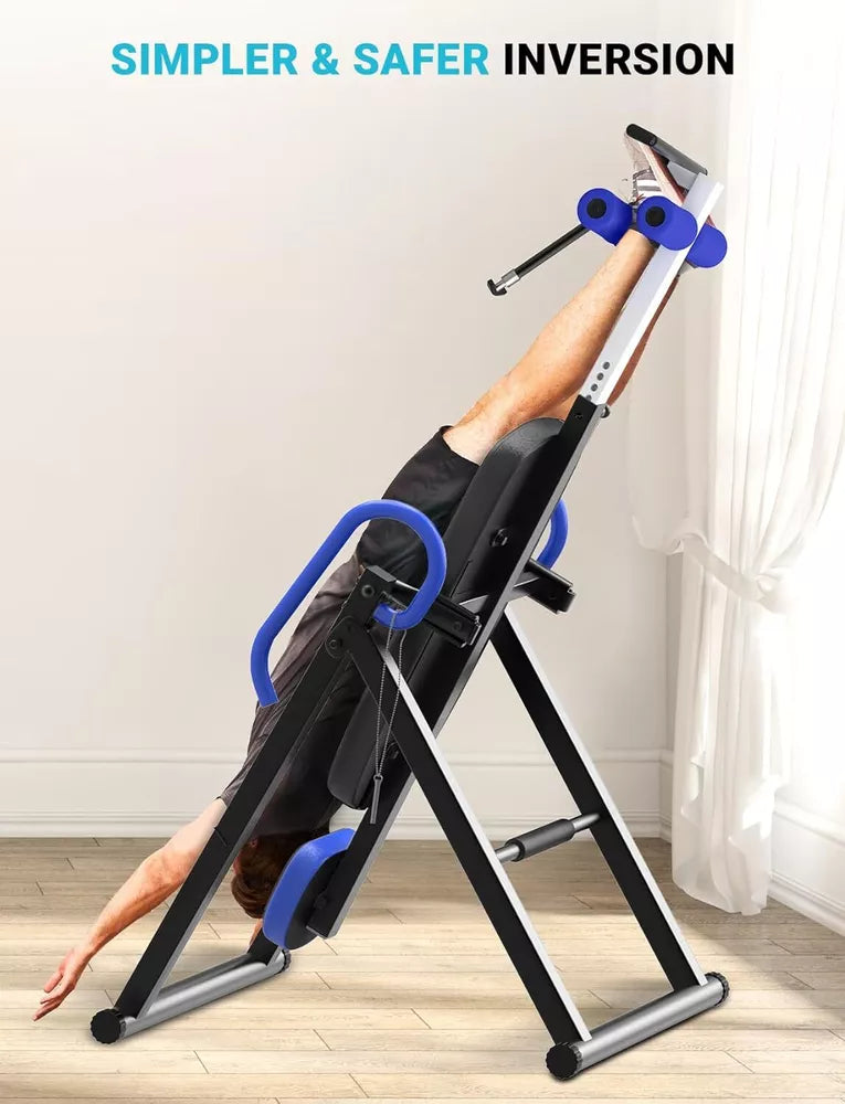 Foldable Inversion Table for Back Pain Relief Heavy Duty Back Stretcher Machine