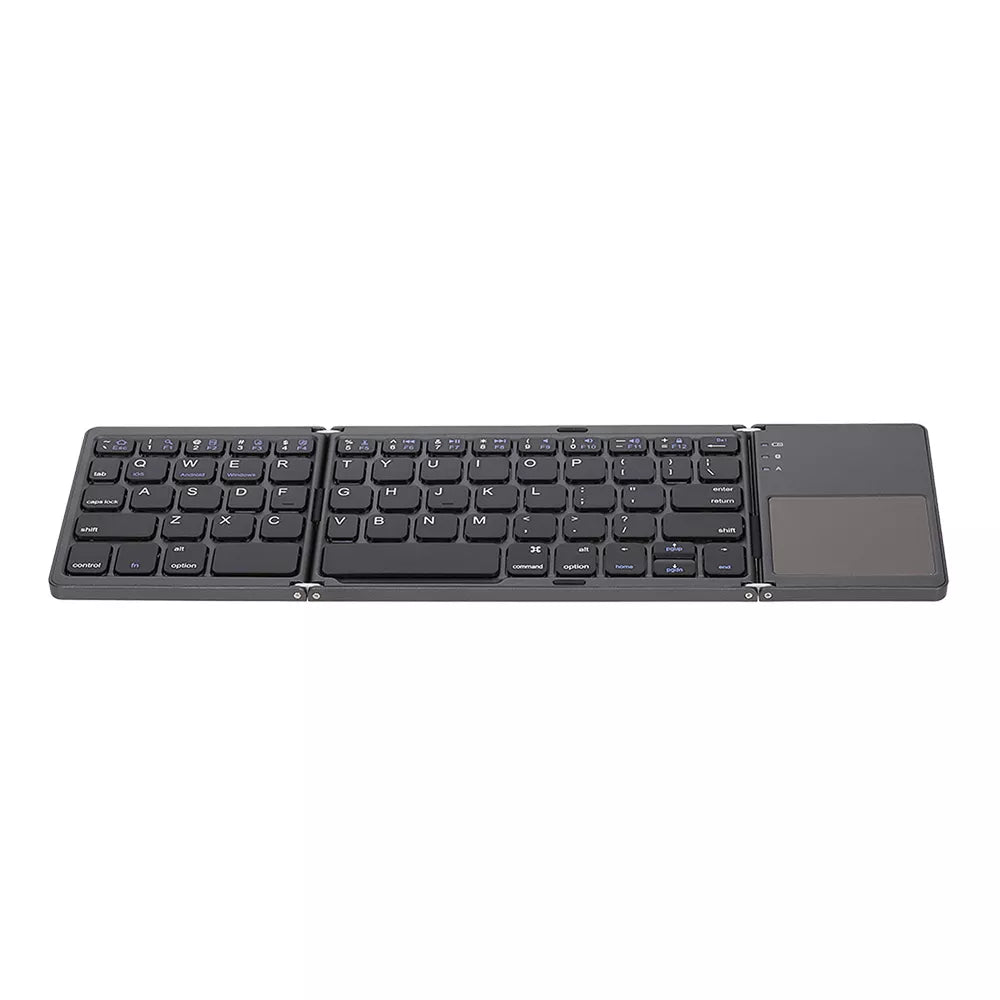 Foldable Wireless Bluetooth Keyboard with Touchpad Rechargeable Ultra-Thin N4Z9