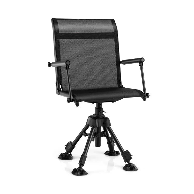 360° Swivel Hunting Chair Portable Folding Blind Chair Seat For Fishing Camping