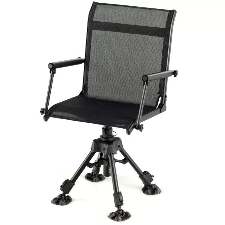 360° Swivel Hunting Chair Portable Folding Blind Chair Seat For Fishing Camping