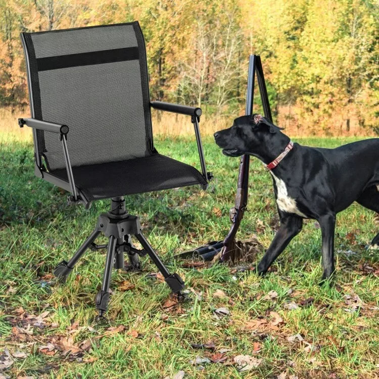 360° Swivel Hunting Chair Portable Folding Blind Chair Seat For Fishing Camping