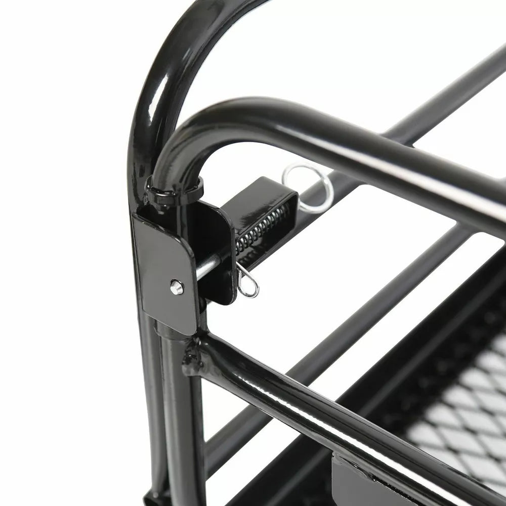 Folding Trailer Hitch Cargo Carrier Basket Luggage Rack Carrier Storage For SUV