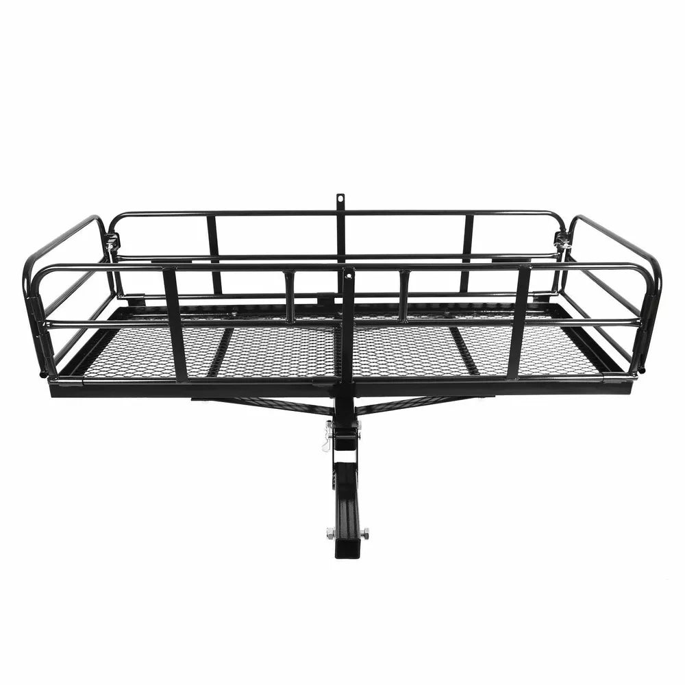 Folding Trailer Hitch Cargo Carrier Basket Luggage Rack Carrier Storage For SUV