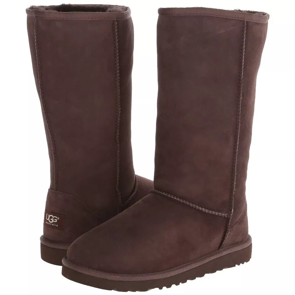 Girls Ugg Classic Tall Chocolate Brown Kids Boots Size 6 Youth NEW