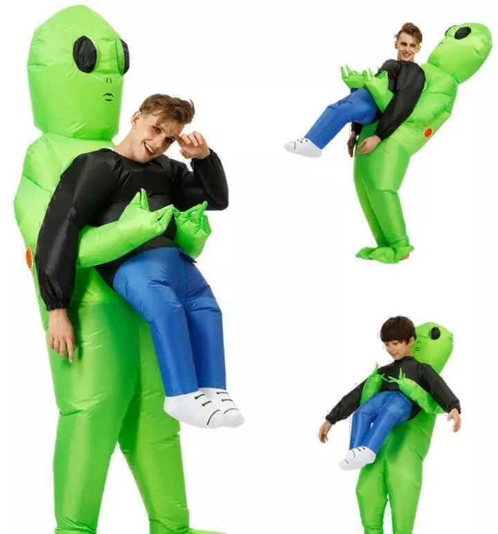 Halloween Costume Alien Pick Me Up Monster Inflatable Blow Up Suits Awaken K4J1