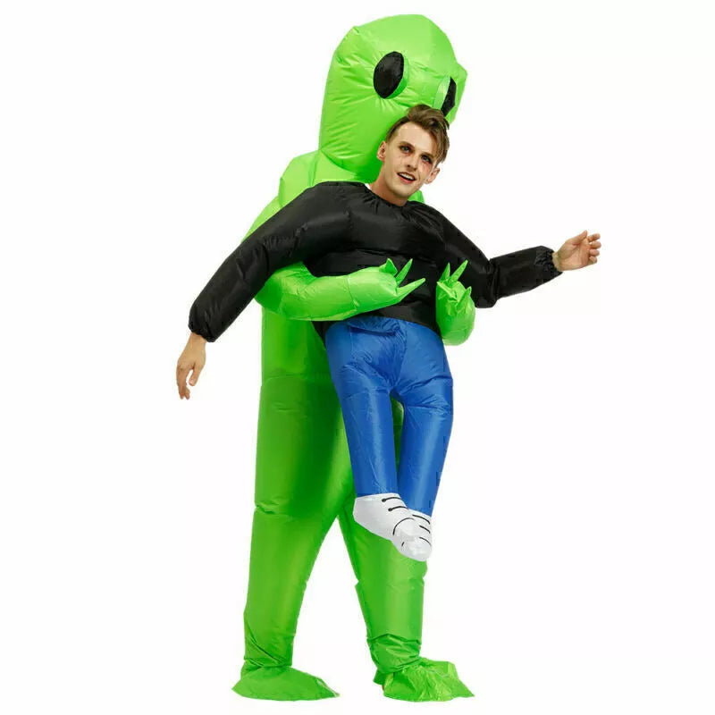 Halloween Costume Alien Pick Me Up Monster Inflatable Blow Up Suits Awaken K4J1