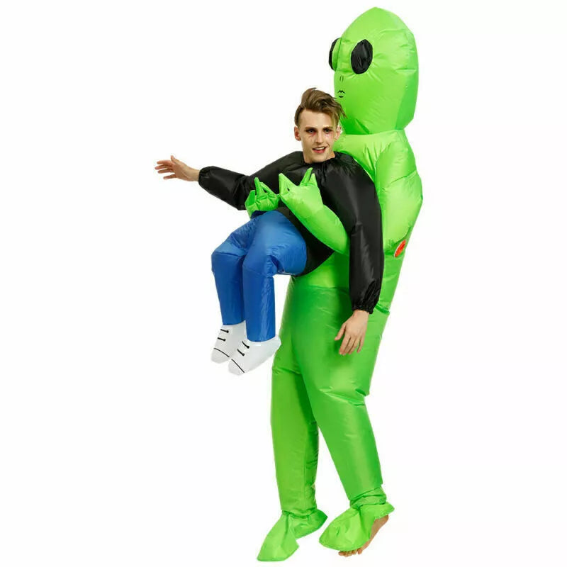 Halloween Costume Alien Pick Me Up Monster Inflatable Blow Up Suits Awaken K4J1