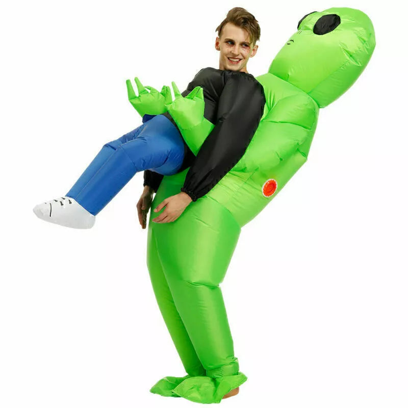 Halloween Costume Alien Pick Me Up Monster Inflatable Blow Up Suits Awaken K4J1