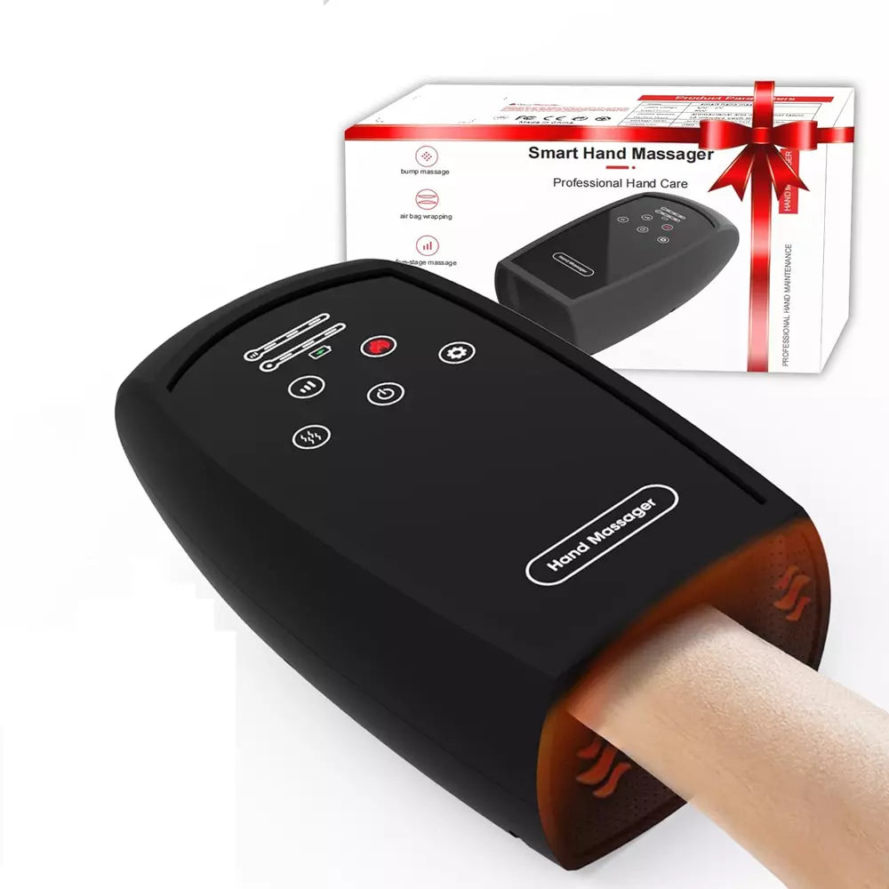 Hand Massager with Compression Heating for Arthritis Pain Relief Finger Numbness