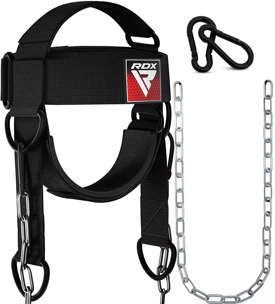 Head Harness by RDX, Gym, Workout Equipment, Weight Training, Neck Strengthener