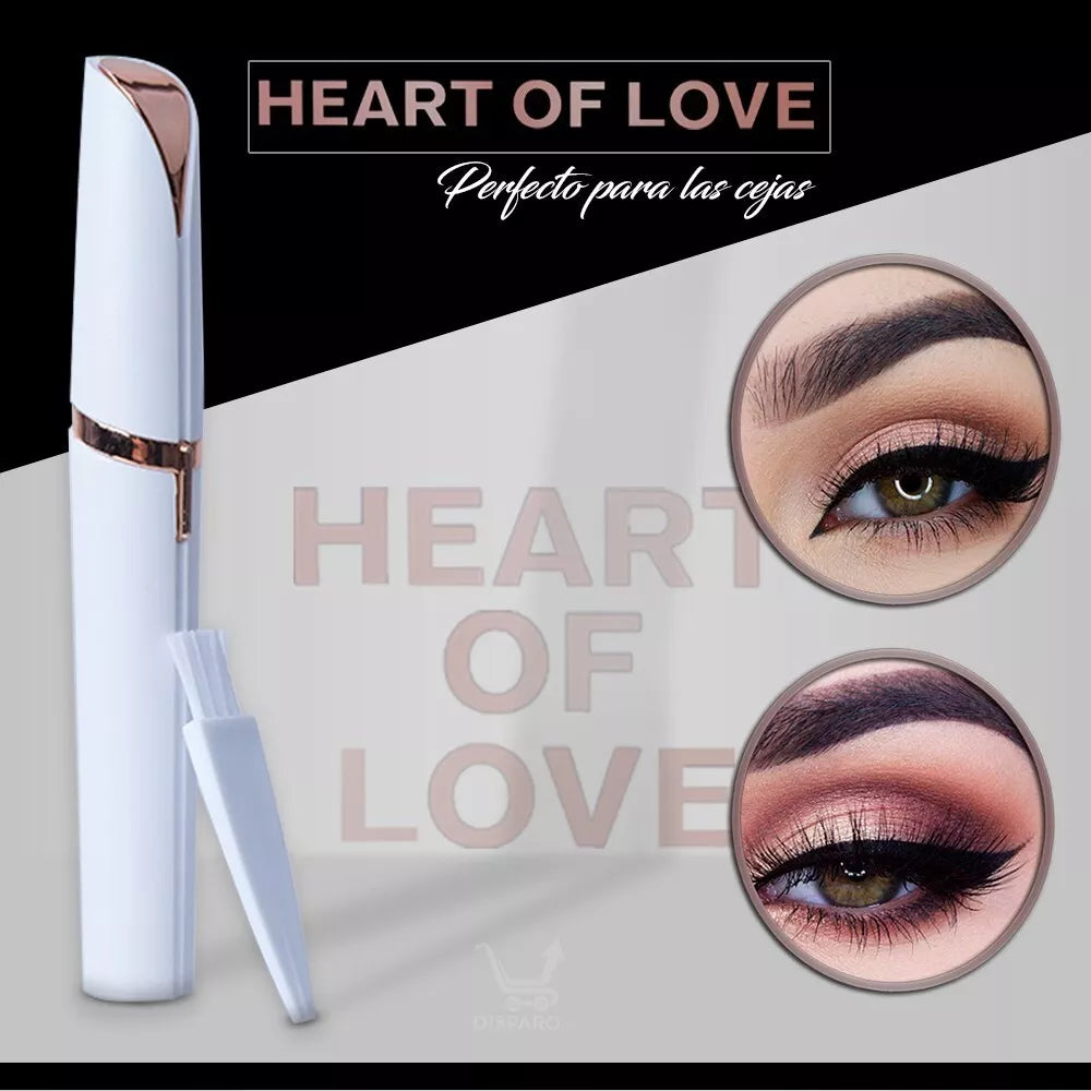 Heart of Love Facial Eyebrows Hair Remover Rose Gold Plated Painless