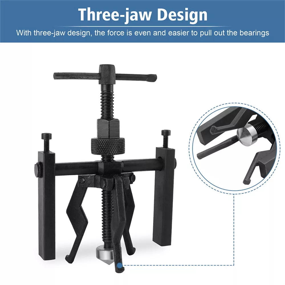 Heavy Duty 3 Jaws Automotive Bearing Puller Gear Extractor Removing Tool