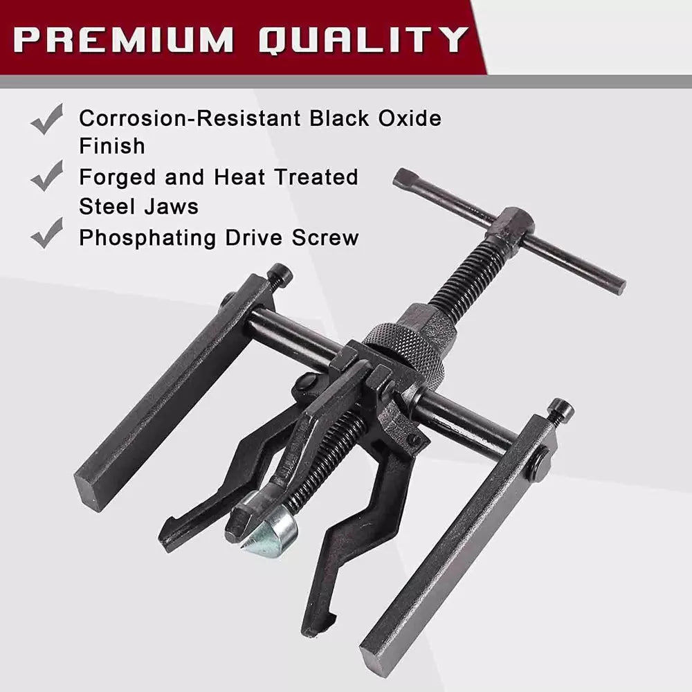 Heavy Duty 3 Jaws Automotive Bearing Puller Gear Extractor Removing Tool