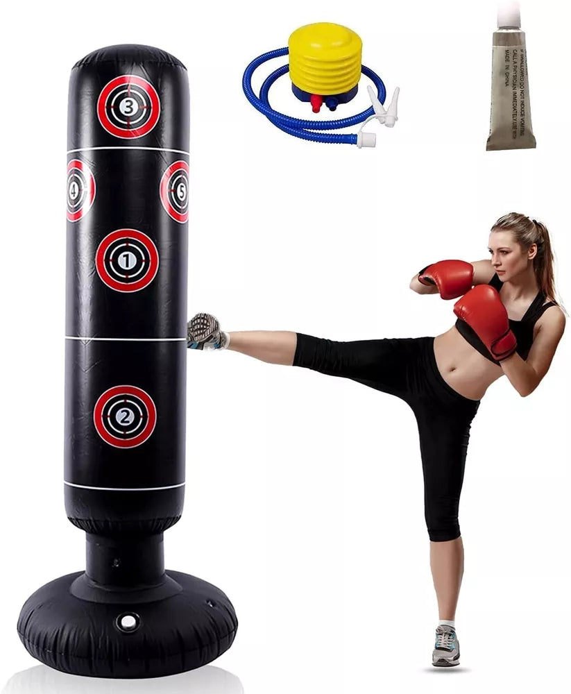 Heavy Punching Bag Boxing Free Standing Fitness MMA Fitness Training Equipment