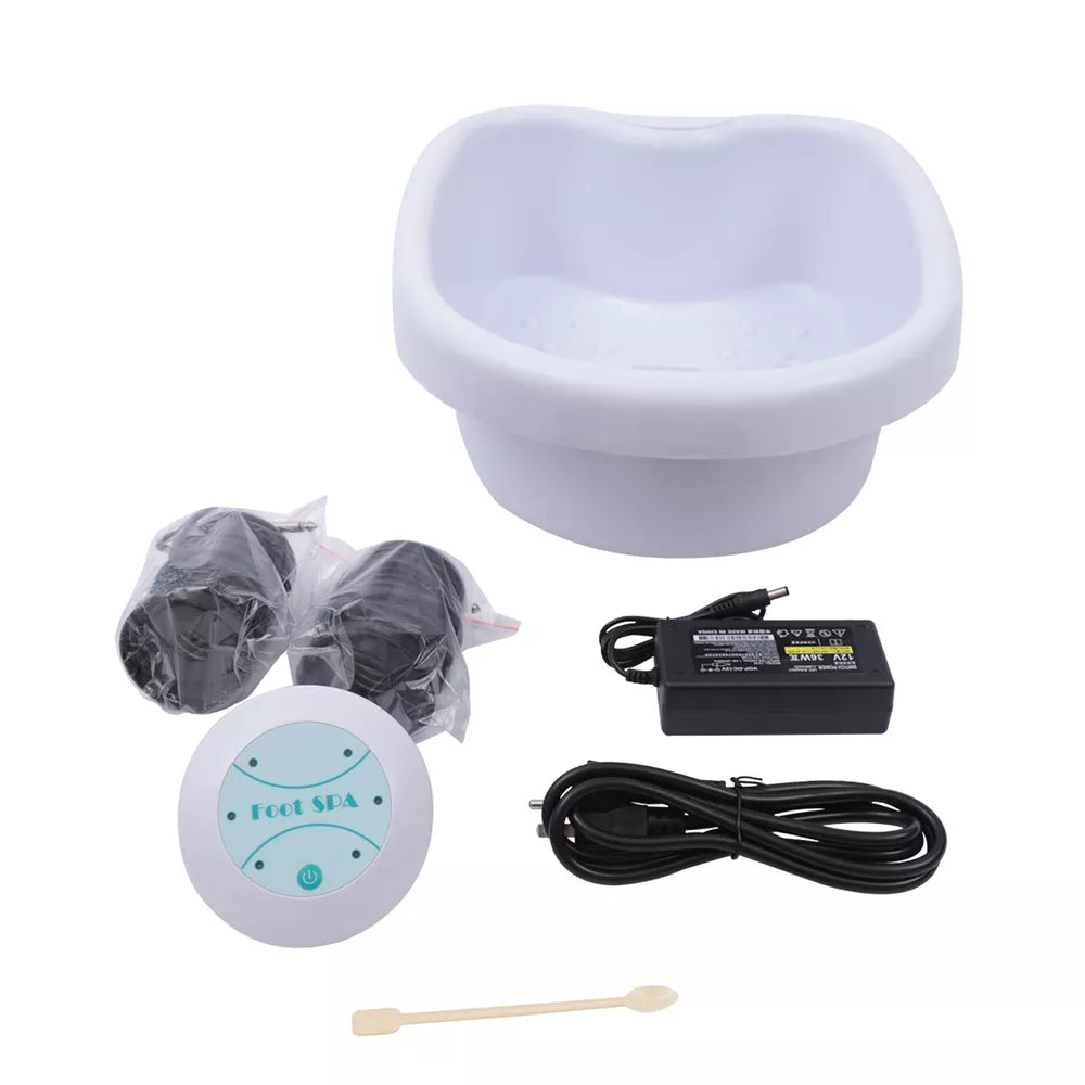 Ionic Detox Foot Bath Cleanse Spa Ion Kit Machine W/Tub Basin Array For Home USA