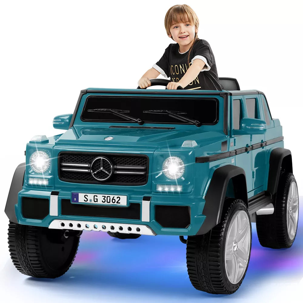 JOYLDIAS Blue Electric 12V Battery Kids Ride On Car Truck Gift w/ MP3,LED,Remote