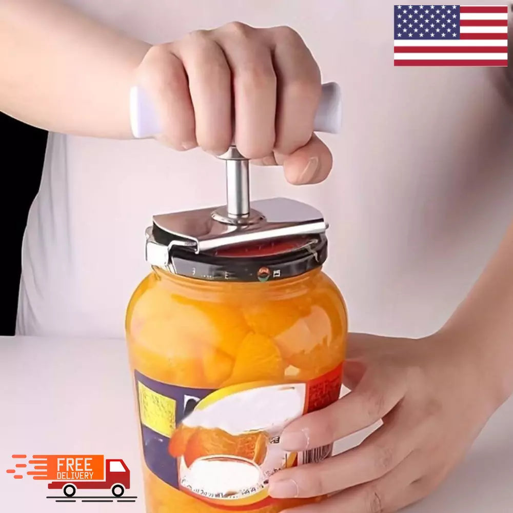 Jar Lid Bottle Opener Adjustable Twist Off Can Opener Stainless Steel Grip Tool