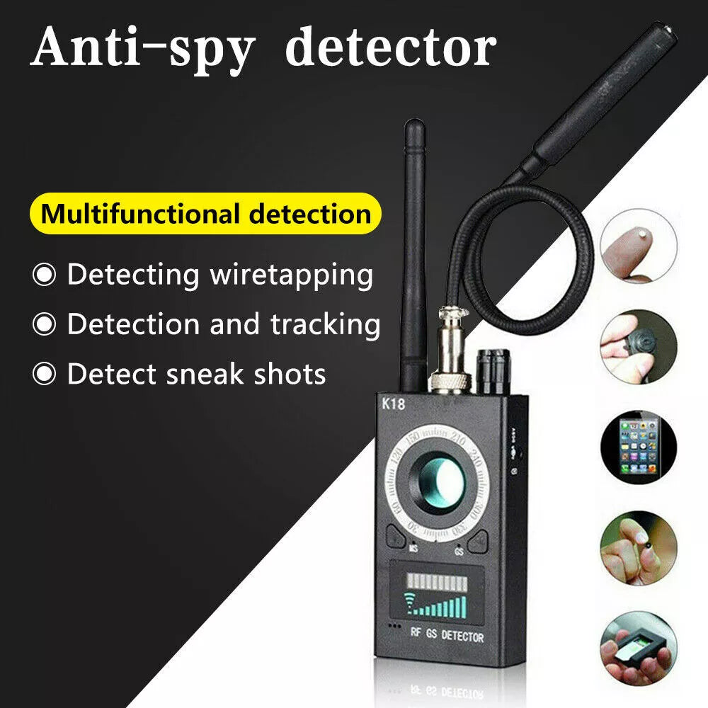 K18 Anti Spy Hidden Camera Detector Bug Detector Hidden Device Detector RF Audio