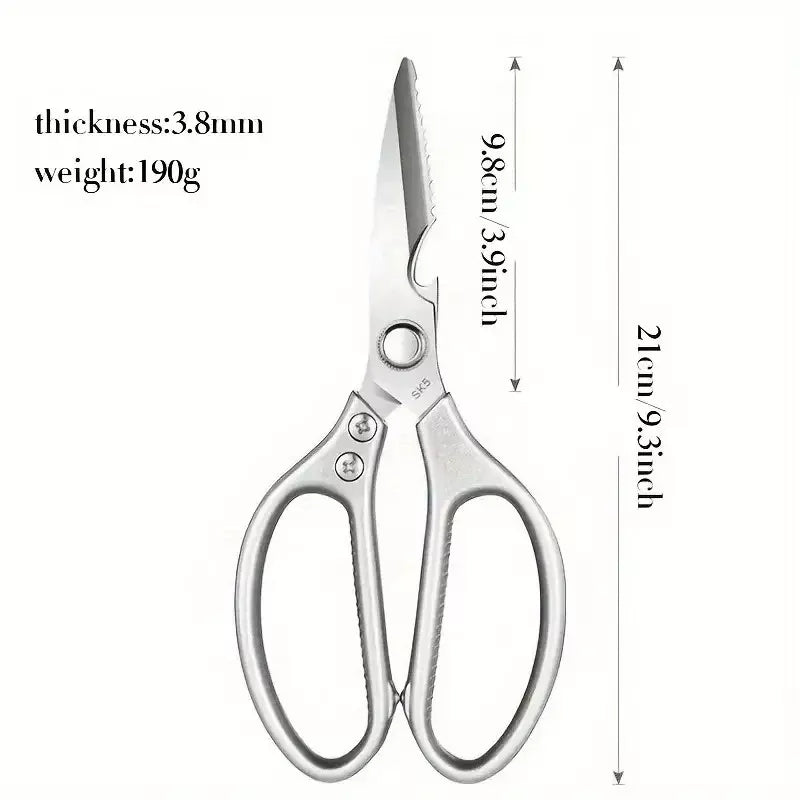 Kitchen Shears Heavy Duty Stainless Steel Scissors Fish Chicken Bone Beer Opener