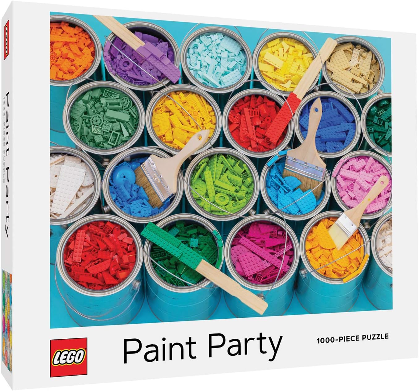 LEGO "Paint Party" - Chronicle Books 1000 Piece Jigsaw Puzzle - New Sealed