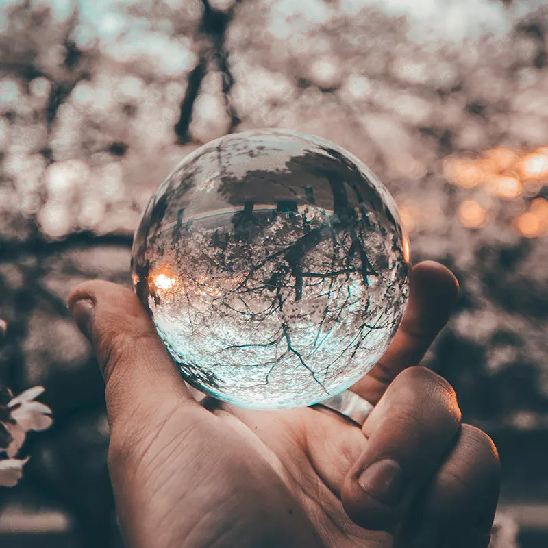 LONGWIN Crystal Ball Healing Sphere Paperweight Photography Photo Props 40-250MM