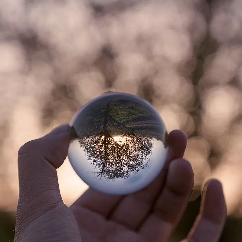 LONGWIN Crystal Ball Healing Sphere Paperweight Photography Photo Props 40-250MM