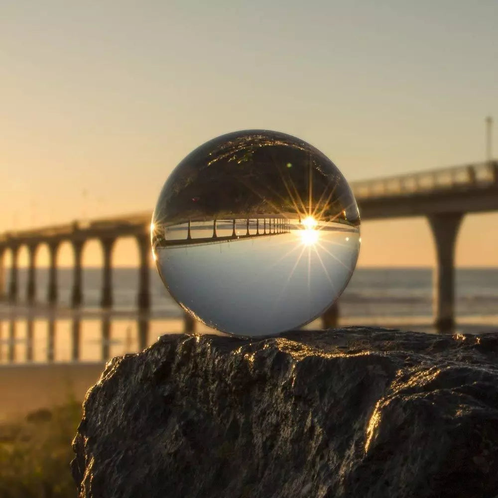 LONGWIN Crystal Ball Healing Sphere Paperweight Photography Photo Props 40-250MM