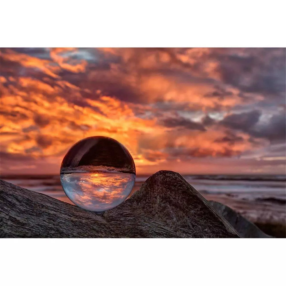 LONGWIN Crystal Ball Healing Sphere Paperweight Photography Photo Props 40-250MM