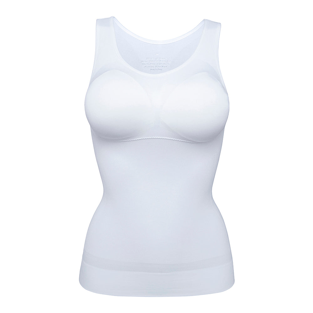Ladies Slimming Tank Tops Tummy Control Cami Shaper With Bra Seamless Shaper TBN