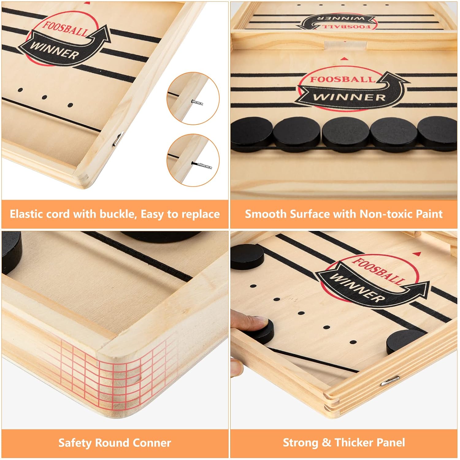 Wood Foosball Winner Board Game - Table Desktop Best Battle Board NEW FAST SHIP!