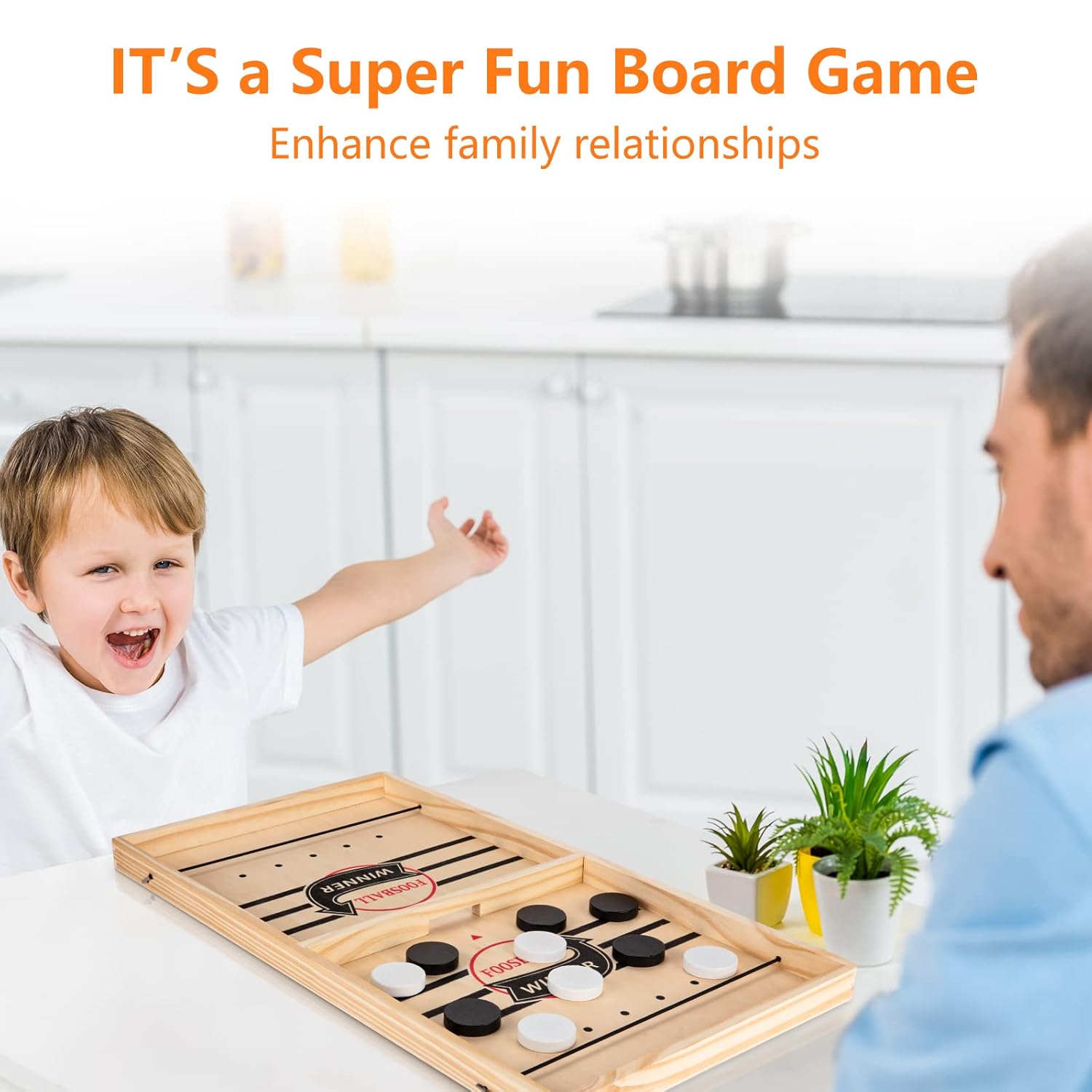 Wood Foosball Winner Board Game - Table Desktop Best Battle Board NEW FAST SHIP!