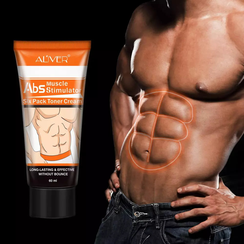 AL'IVER Abdominal Muscle Toner Sweat Enhancer Cream Belly Fat Burner Body Slim