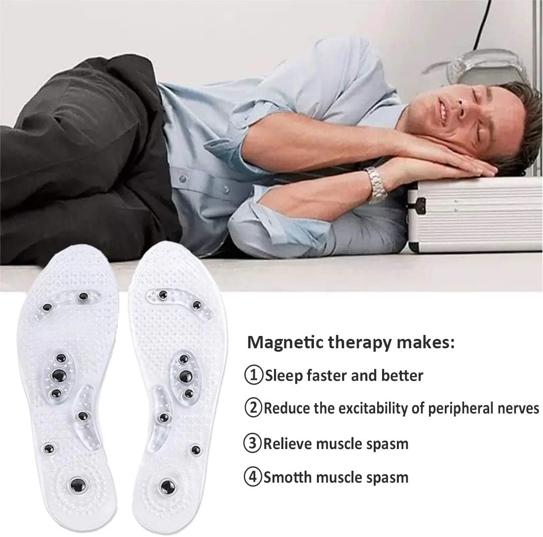 1pair of Transparent and comfortable magnetic therapy insole for men and women