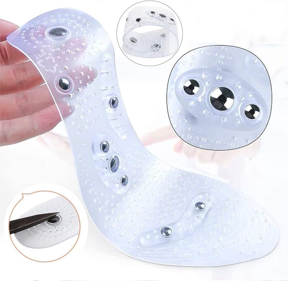 1pair of Transparent and comfortable magnetic therapy insole for men and women