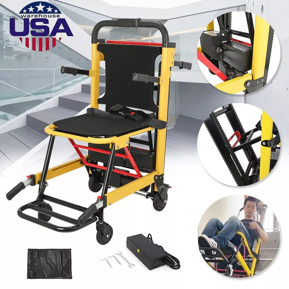 Motorized Climbing Wheelchair Electric Stair Lifting Chair Lifter Assist FDA