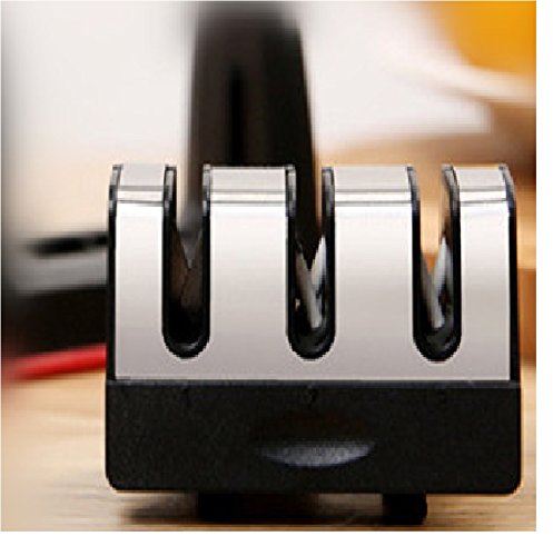 KNIFE SHARPENER PROFESSIONAL SYSTEM HEAVY DUTY DIAMOND CERAMIC TUNGSTEN 3 stp